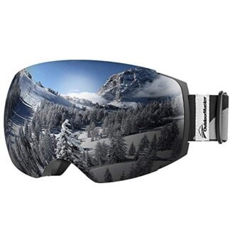 Gafas de esquí Pro - Lente Intercambiable sin Marco 100% Protección UV400 Gafas Ski Snowboard