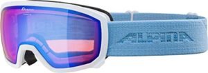 ALPINA SCARABEO JR. White-Skyblue HM Blue sph, Unisex-Youth, One Size