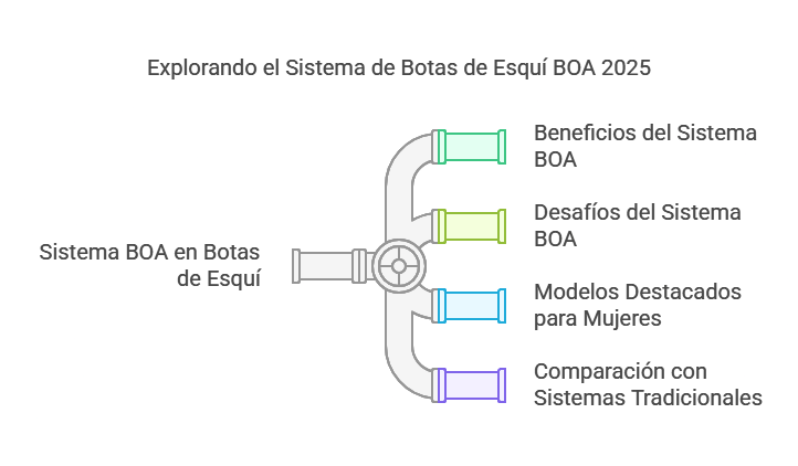 Cierre boa para botas de esquí